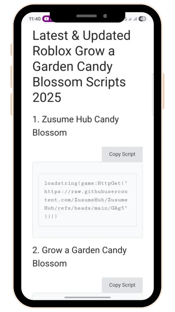 Roblox Grow a Garden Candy Blossom