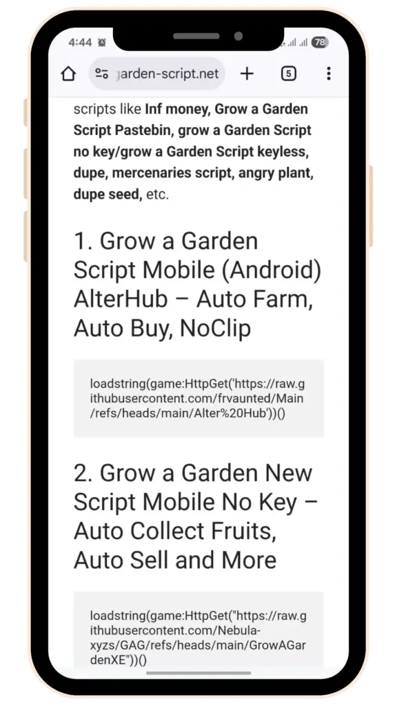 grow a garden script 4